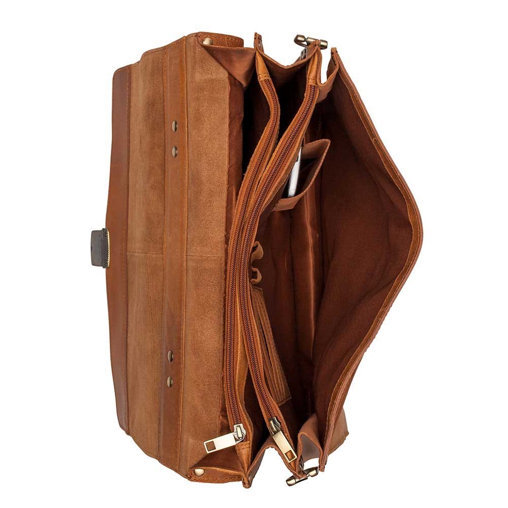 Burkely Vintage Dean Briefcase cognac