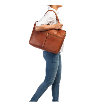Burkely Vintage Valerie Laptop Bag 15" cognac