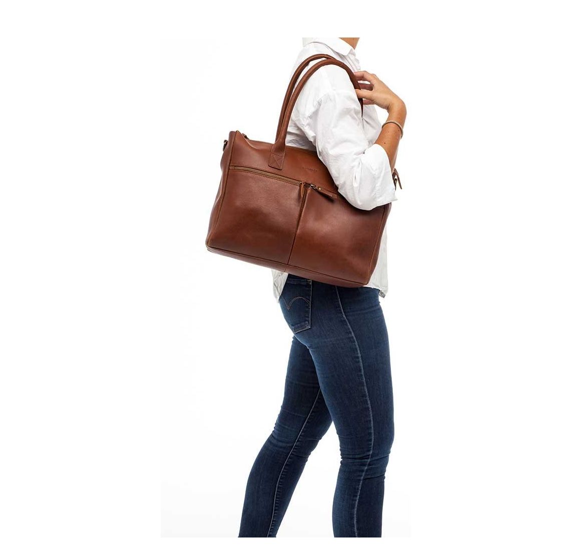 Burkely Vintage Valerie Laptop Bag 15" cognac