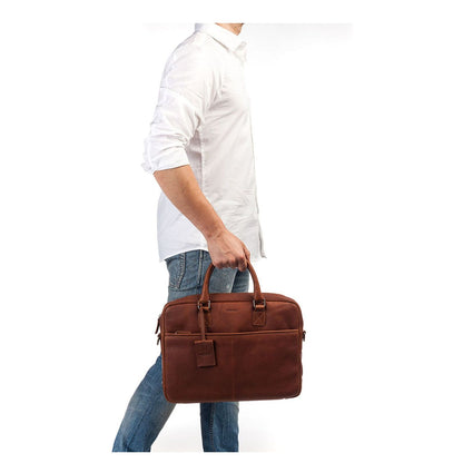 Burkely Antique Avery Laptopbag 15" cognac