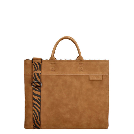 Zebra Trends Merel Shopper camel