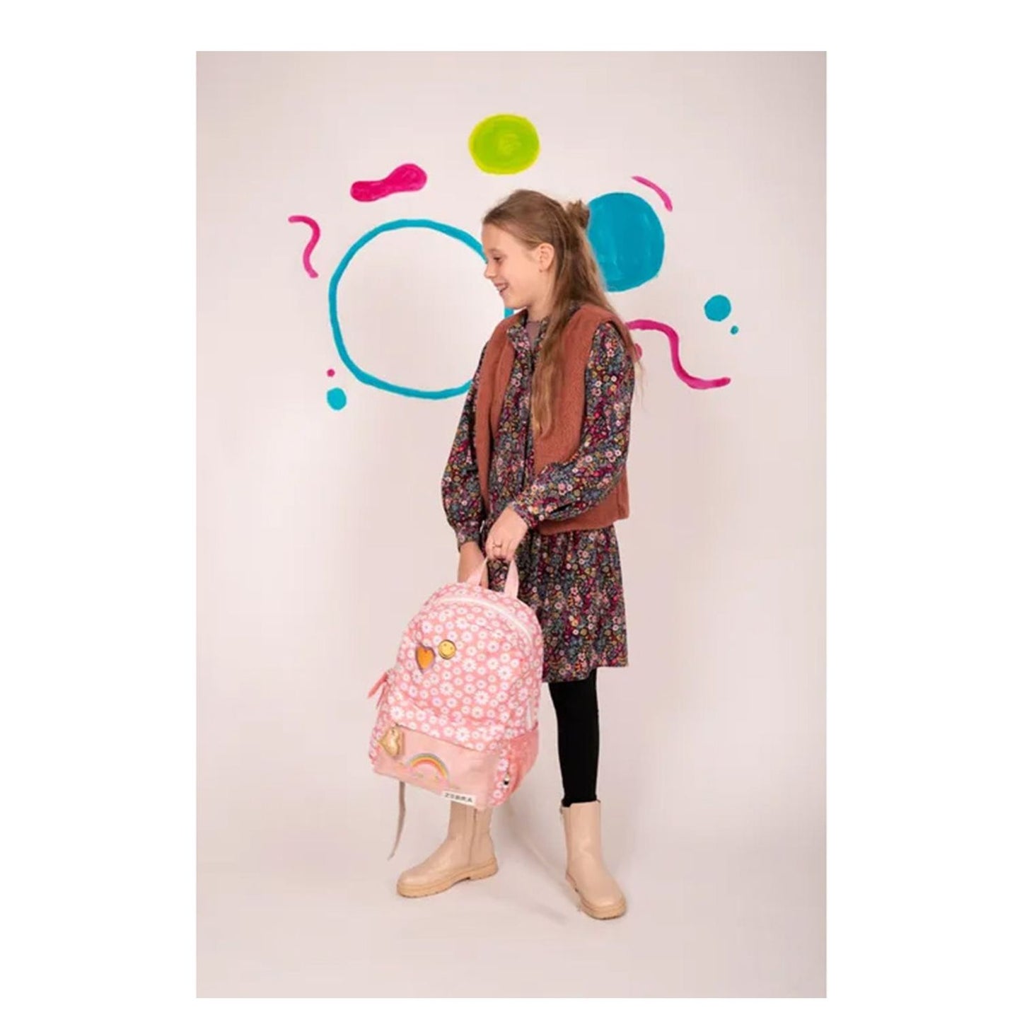 Zebra Trends Olivia Rugzak roze