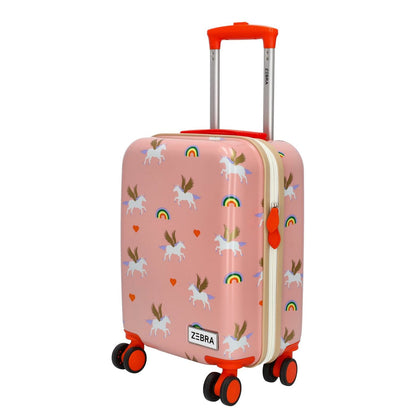 Zebra Trends Travel Kinderkoffer roze