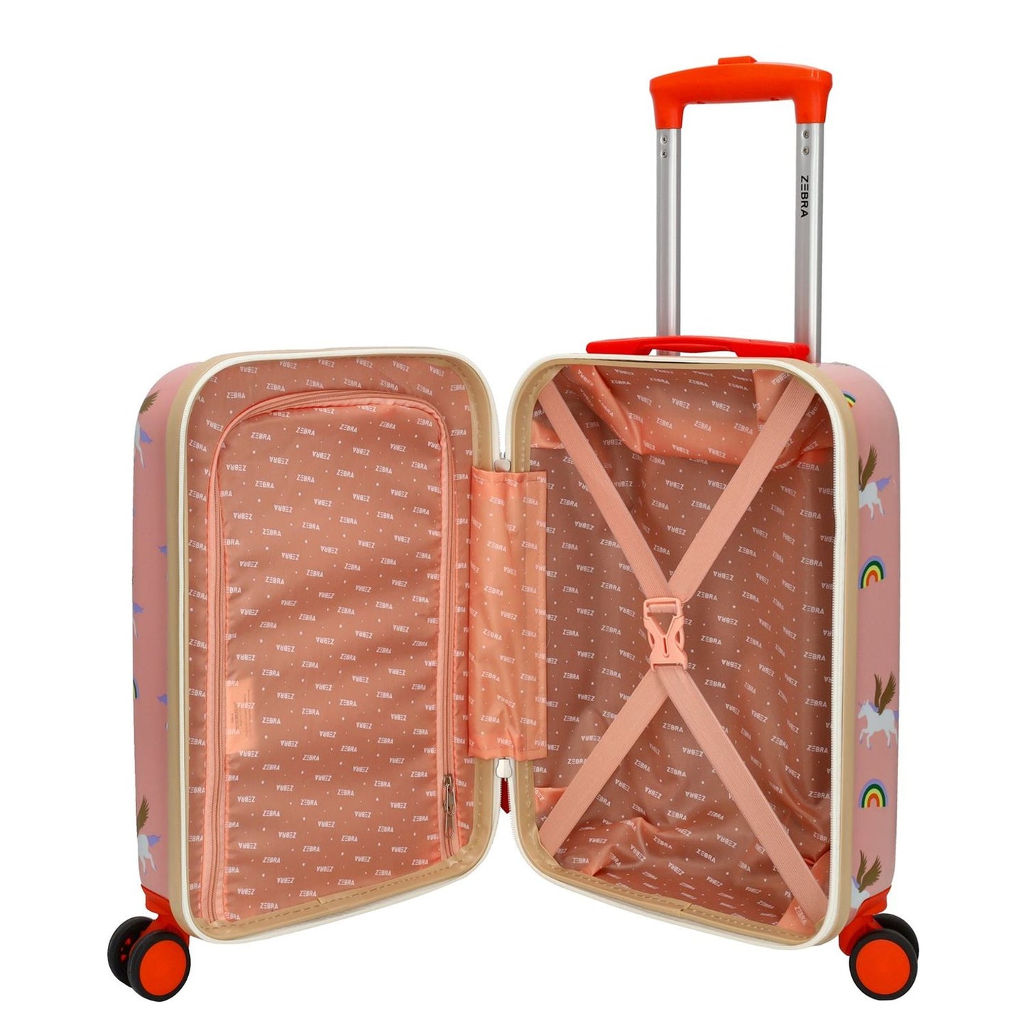 Zebra Trends Travel Kinderkoffer roze