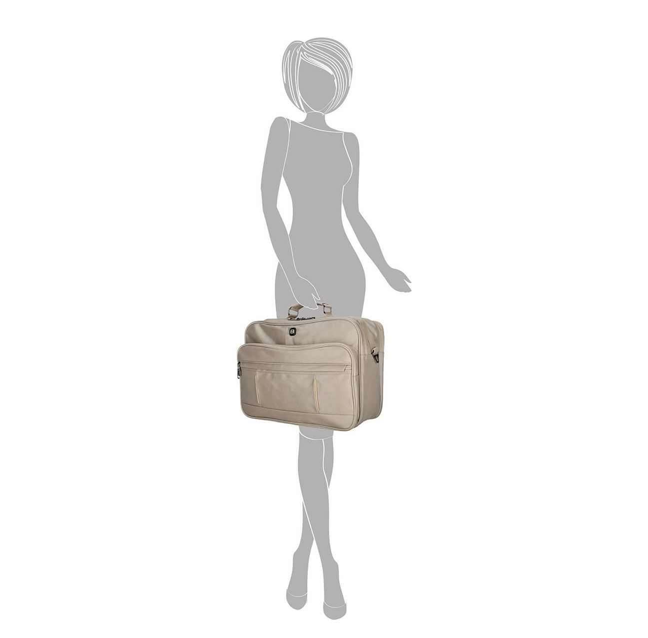 Enrico Benetti Cornell Reporter Bag 15.6'' champagne