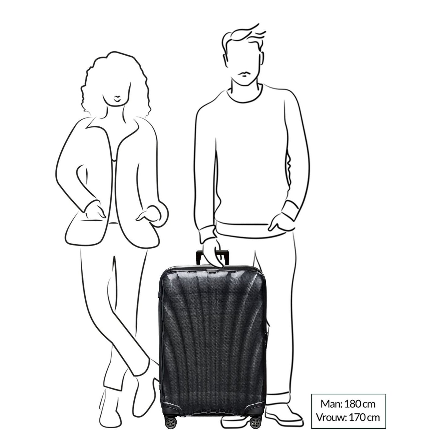 Samsonite C-Lite Spinner 75 metallic green