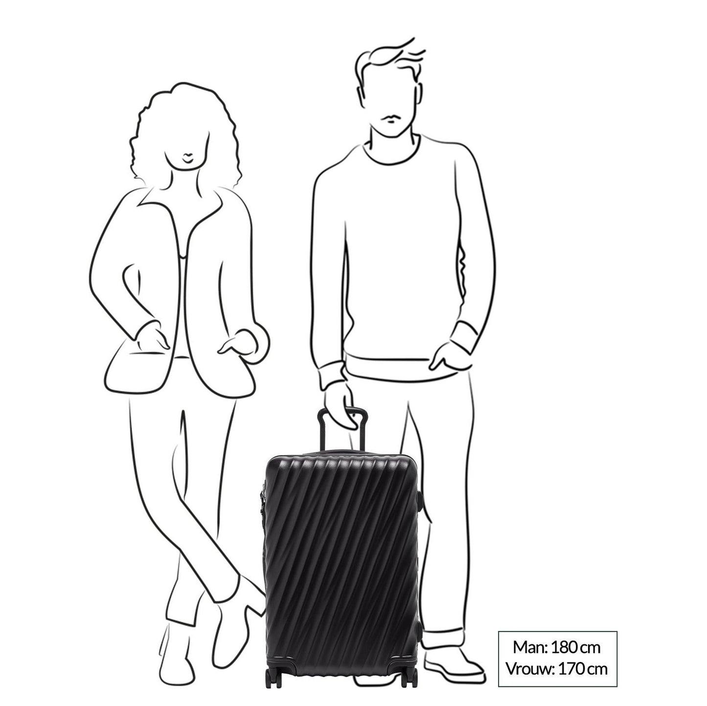 TUMI 19 Degree St EXP 4 Whl P/C black texture