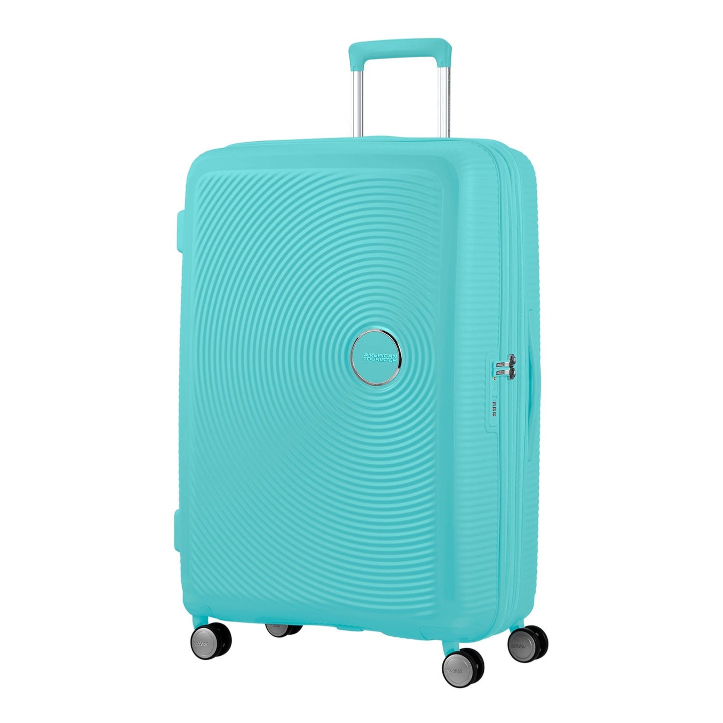 American Tourister Soundbox Spinner 77 Expandable poolside blue