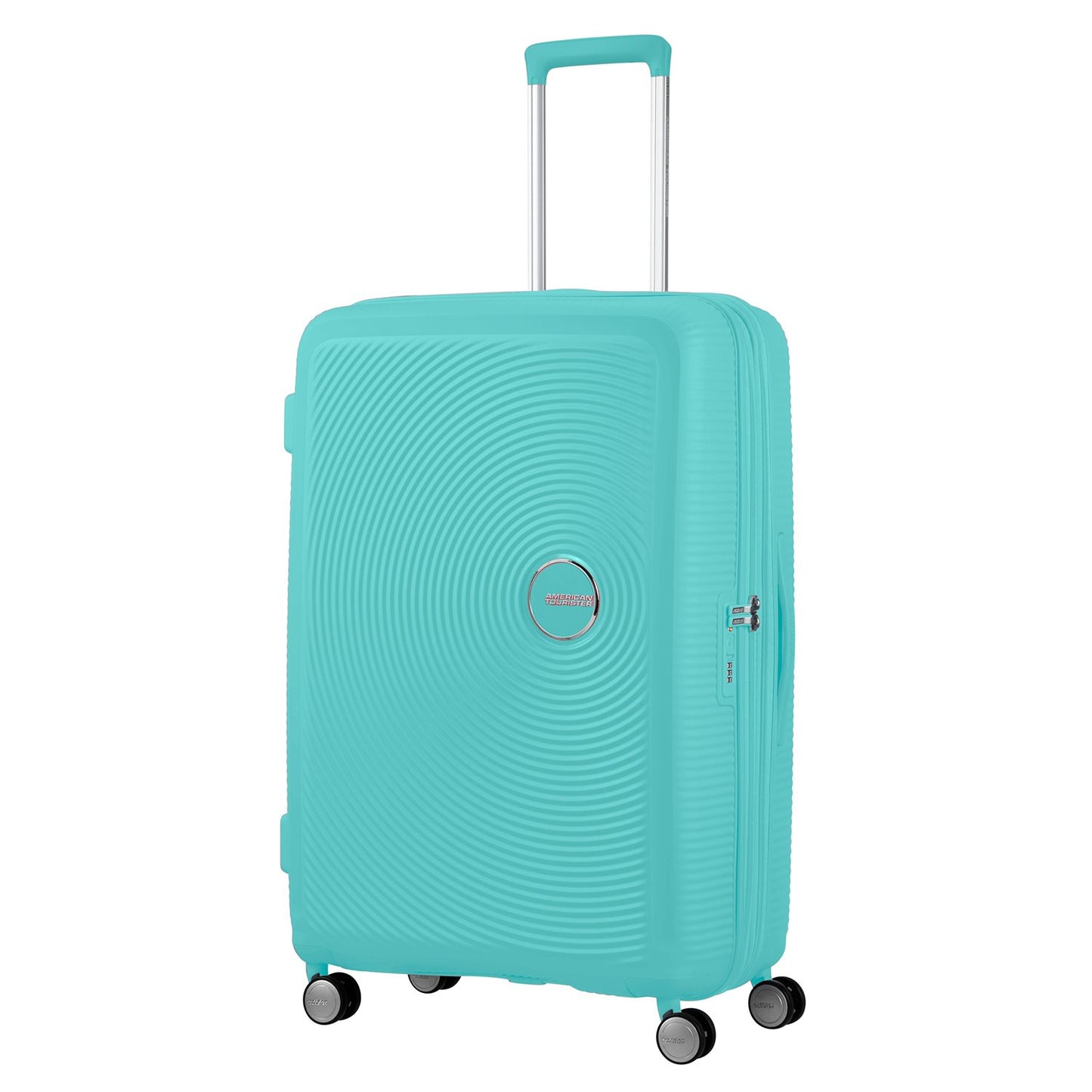 American Tourister Soundbox Spinner 77 Expandable poolside blue