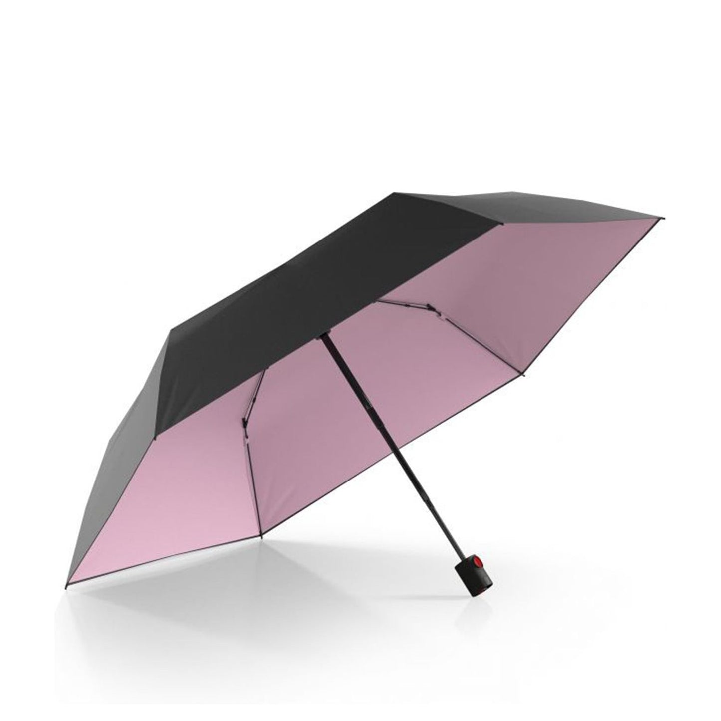 Knirps U.200 Ultra Light Duomatic Paraplu UV Protection black with rosé coating
