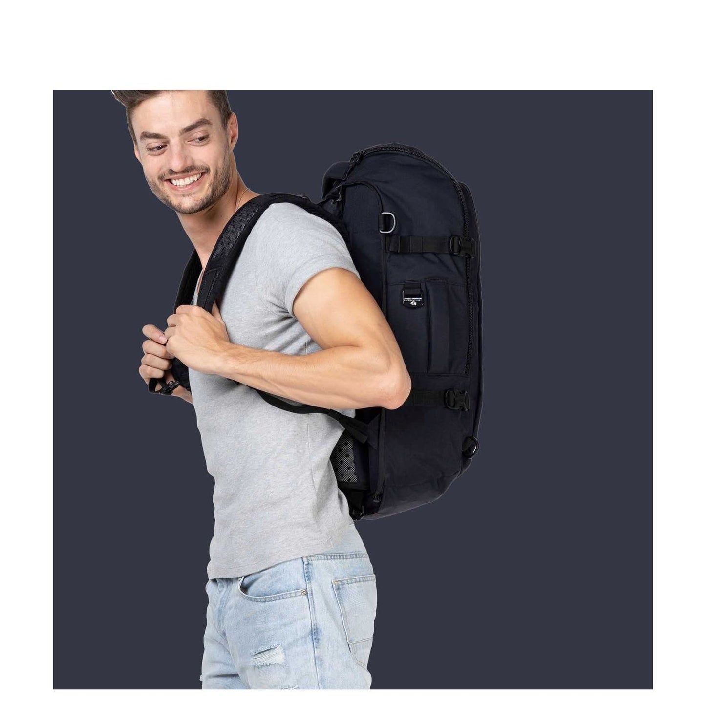 CabinZero Adventure Pro 42L Cabin Backpack absolute black