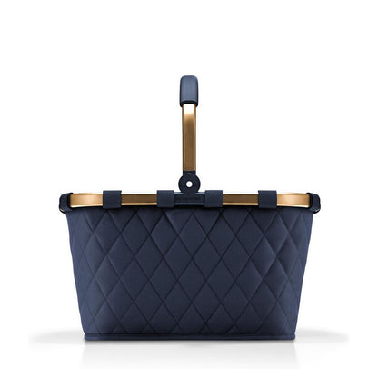 Reisenthel Shopping Carrybag frame rhombus midnight gold