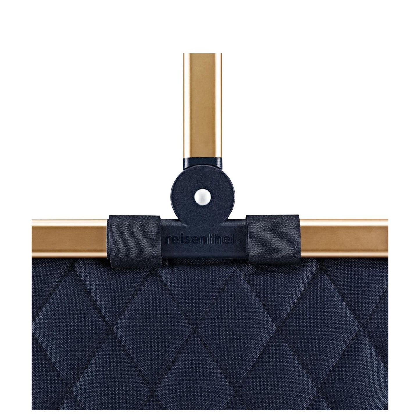 Reisenthel Shopping Carrybag frame rhombus midnight gold