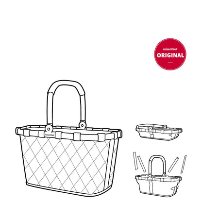 Reisenthel Shopping Carrybag frame rhombus midnight gold
