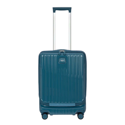 Bric's Positano Cabin Trolley 55 with Pocket sea green