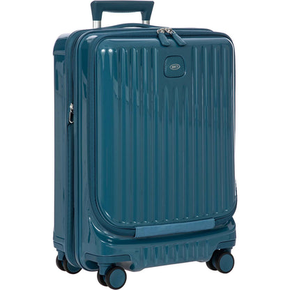 Bric's Positano Cabin Trolley 55 with Pocket sea green