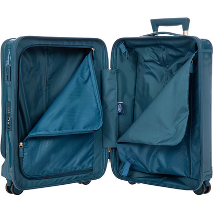 Bric's Positano Cabin Trolley 55 with Pocket sea green