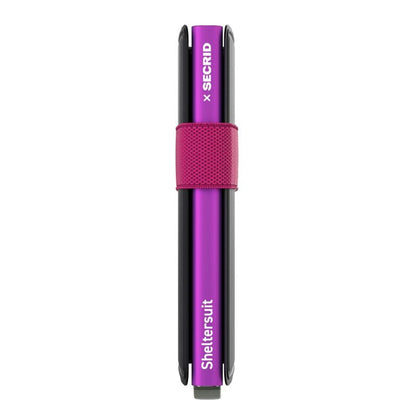Secrid x Sheltersuit Bandwallet TPU black-fuchsia