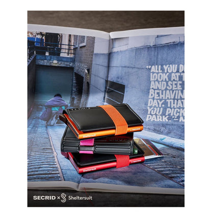 Secrid x Sheltersuit Bandwallet TPU black-fuchsia