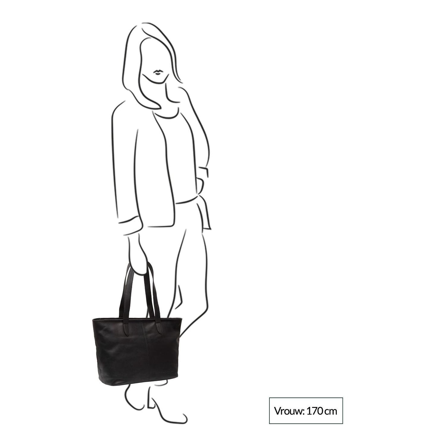 The Chesterfield Brand Monza Shopper zwart