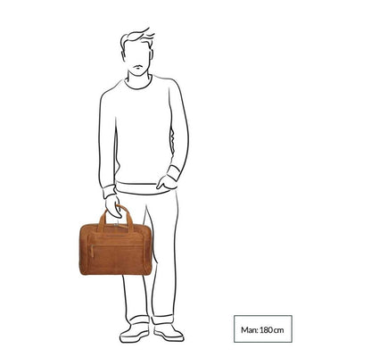 The Chesterfield Brand Ryan Laptopbag Large cognac