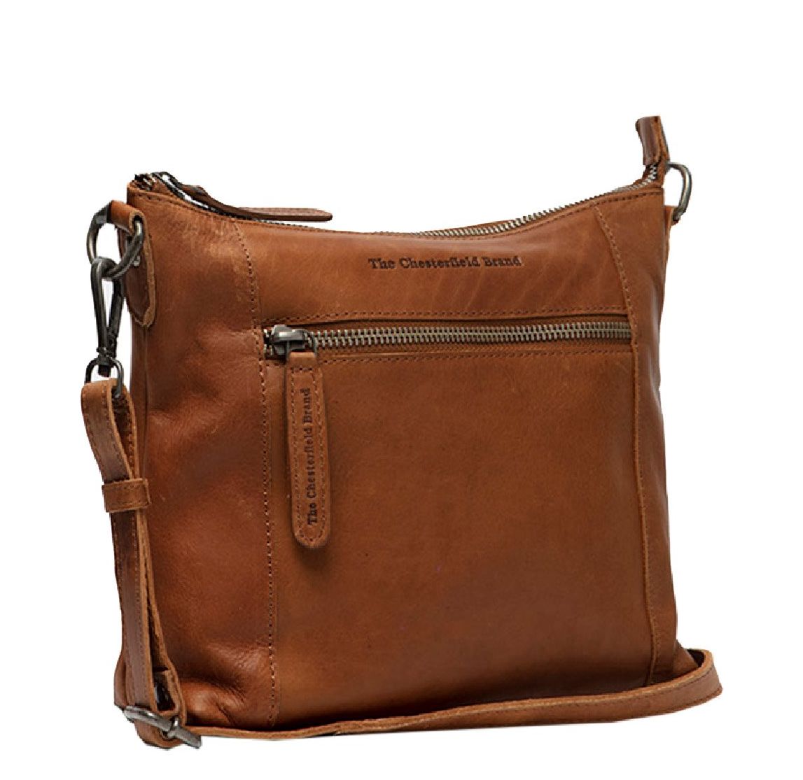 The Chesterfield Brand Faro Schoudertas cognac