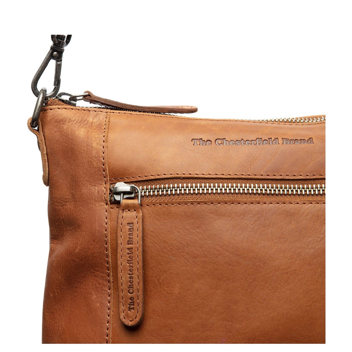 The Chesterfield Brand Faro Schoudertas cognac