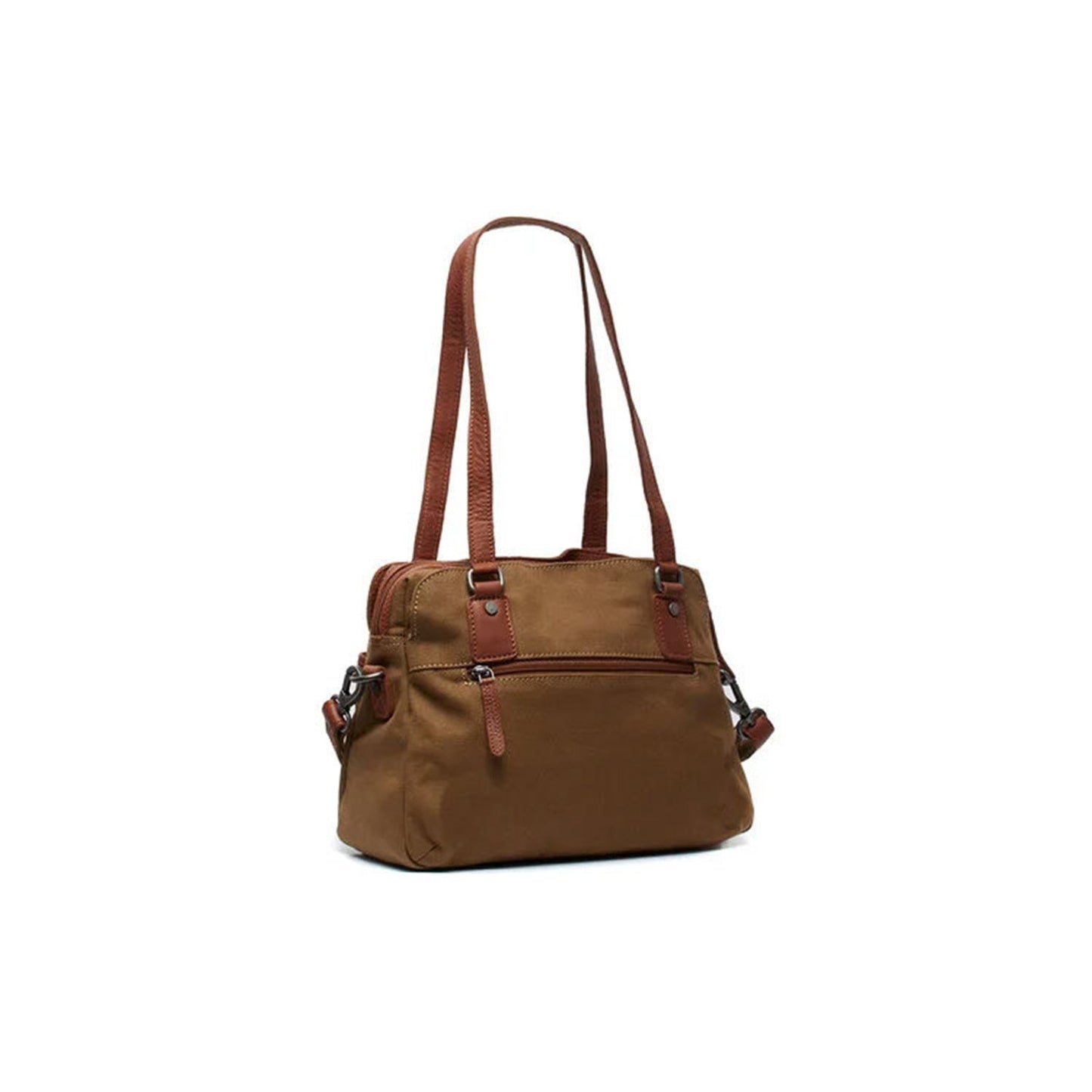 The Chesterfield Brand Milora Washed Canvas Shoulderbag olive green