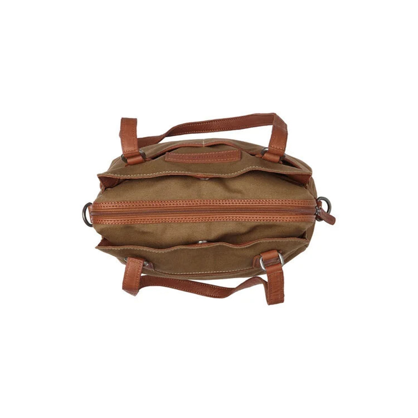 The Chesterfield Brand Milora Washed Canvas Shoulderbag olive green