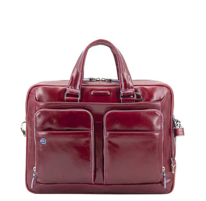 Piquadro Blue Square Organized Laptop & iPad Case red