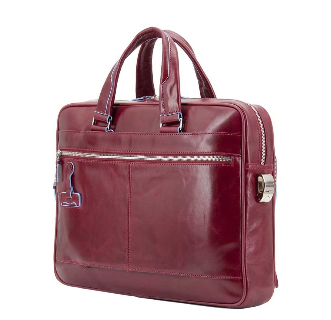 Piquadro Blue Square Organized Laptop & iPad Case red