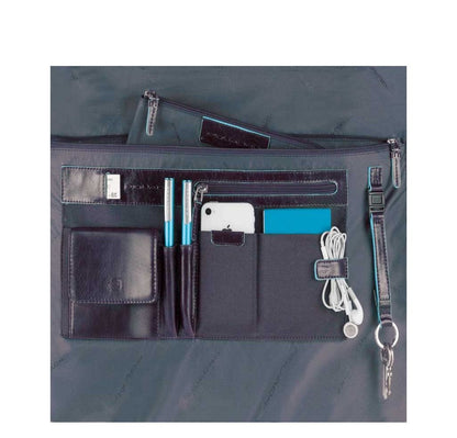 Piquadro Blue Square Organized Laptop & iPad Case red