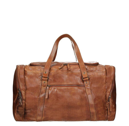 Bear Design Cow Lavato Weekendtas cognac