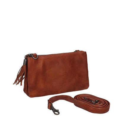 Bear Design Callisto Pelle Alessia Clutch cognac