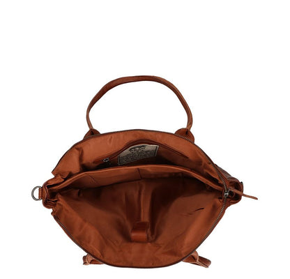 Bear Design Callisto Pelle Binni Laptopschoudertas cognac