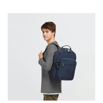 Kipling Seoul Rugzak blue bleu 2