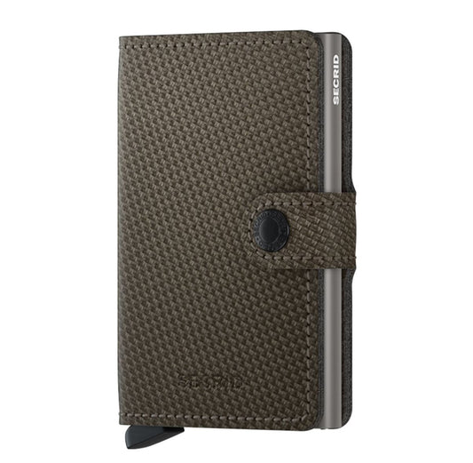 Secrid Miniwallet Portemonnee Carbon khaki