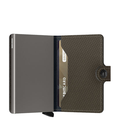 Secrid Miniwallet Portemonnee Carbon khaki