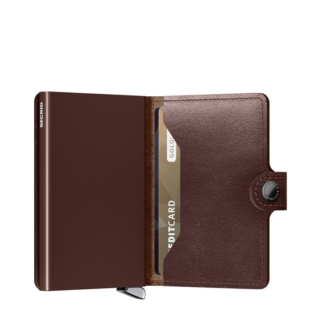 Secrid Miniwallet Portemonnee Dusk dark brown