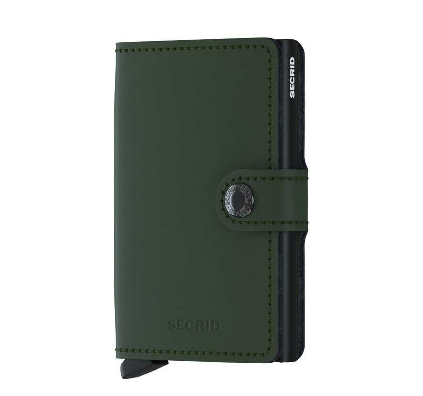 Secrid Miniwallet Portemonnee Matte green / black