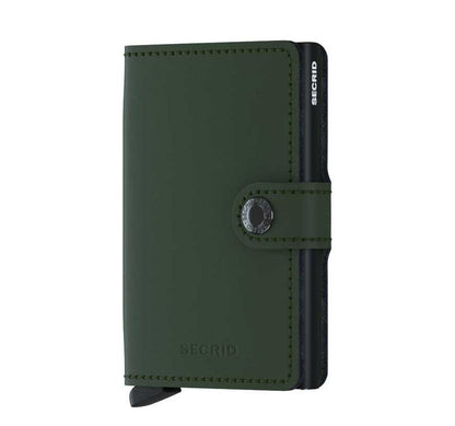 Secrid Miniwallet Portemonnee Matte green / black
