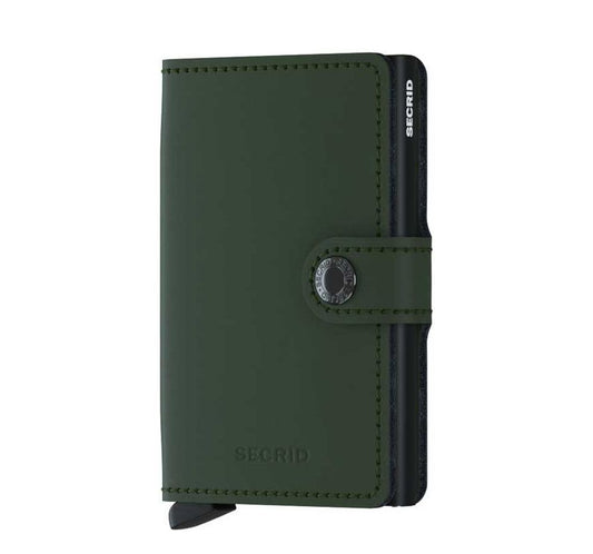Secrid Miniwallet Portemonnee Matte green / black