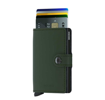 Secrid Miniwallet Portemonnee Matte green / black