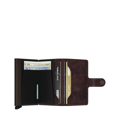 Secrid Miniwallet Portemonnee Vintage chocolate