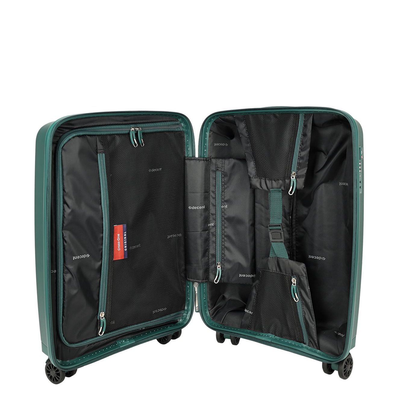 Decent Cross-One Cabin Trolley 55/35 dark green