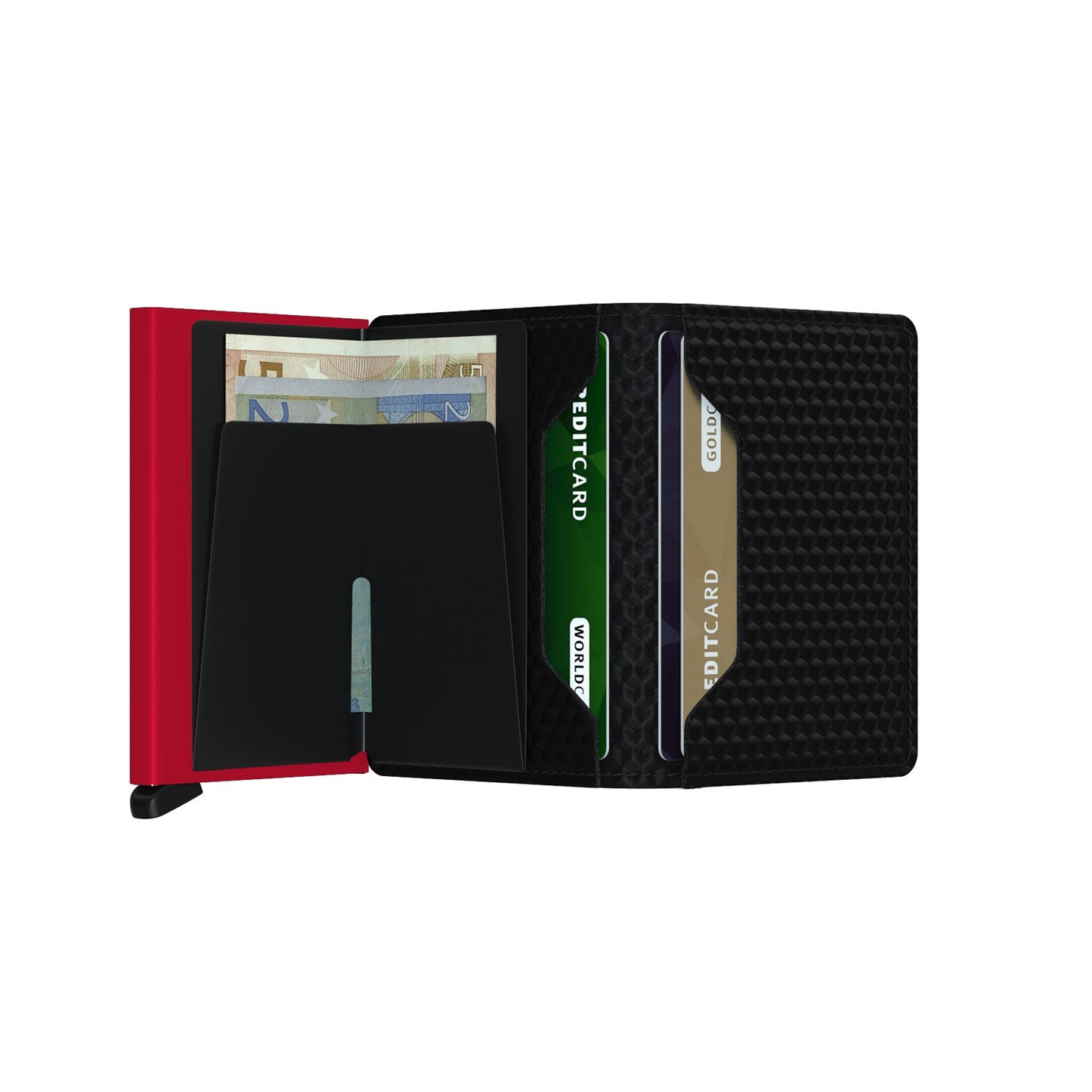 Secrid Slimwallet Portemonnee Cubic black / red