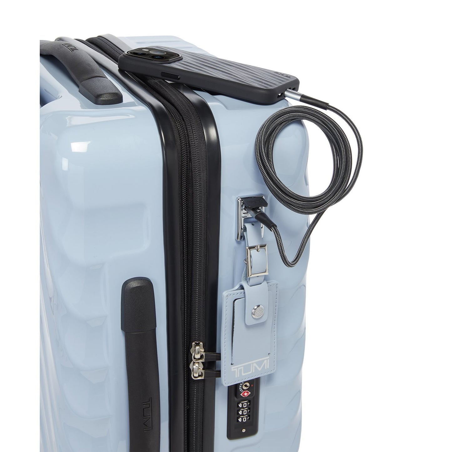 Tumi 19 Degree International Expandable 4 Wheel Trolley halogen blue