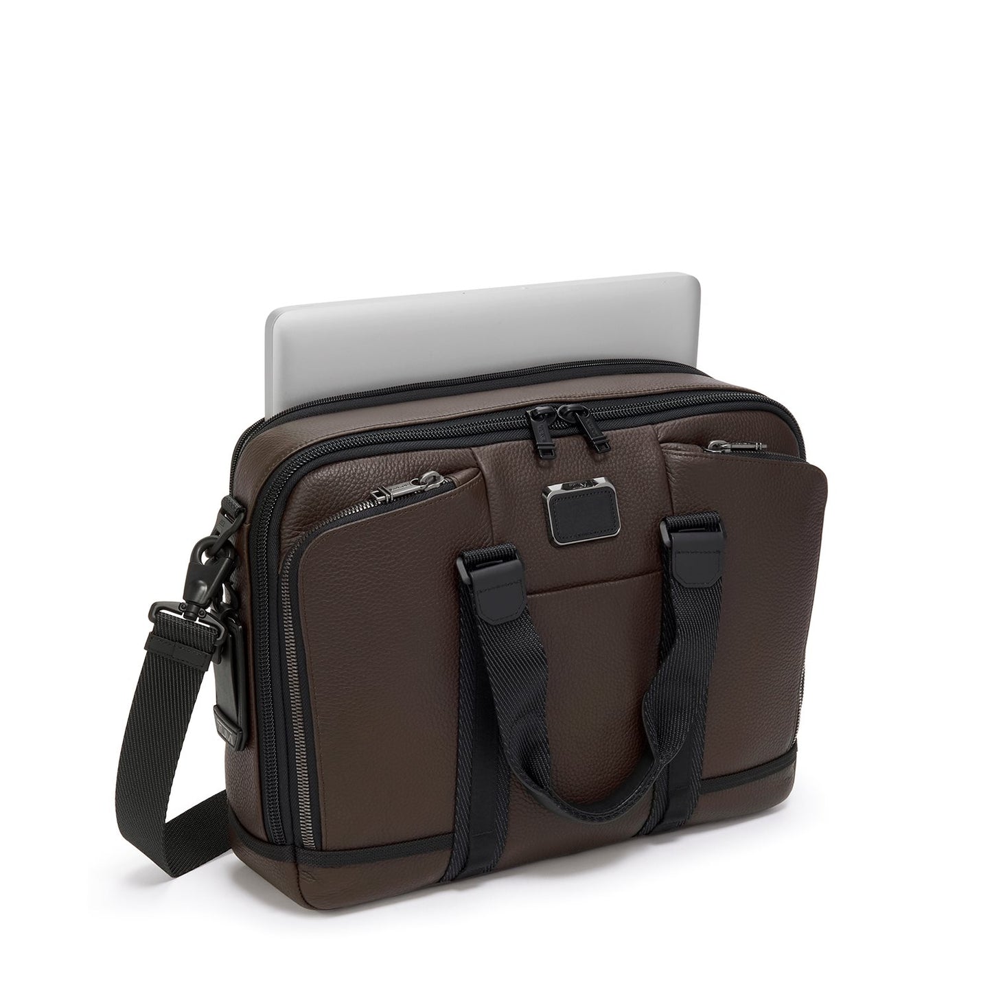 TUMI Alpha Bravo Albany Advanced Brief dark brown