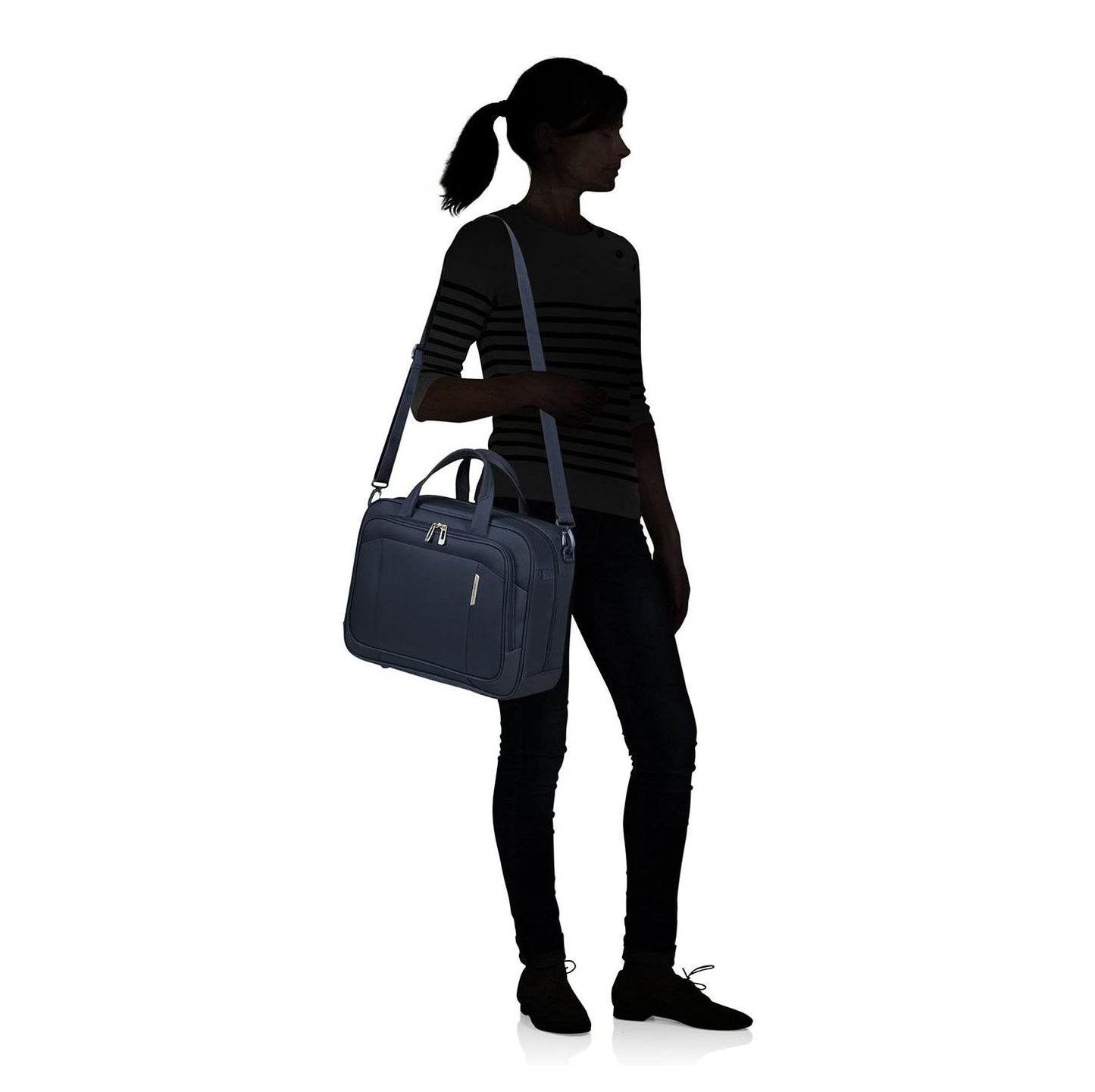 Samsonite Respark Laptop Shoulder Bag midnight blue