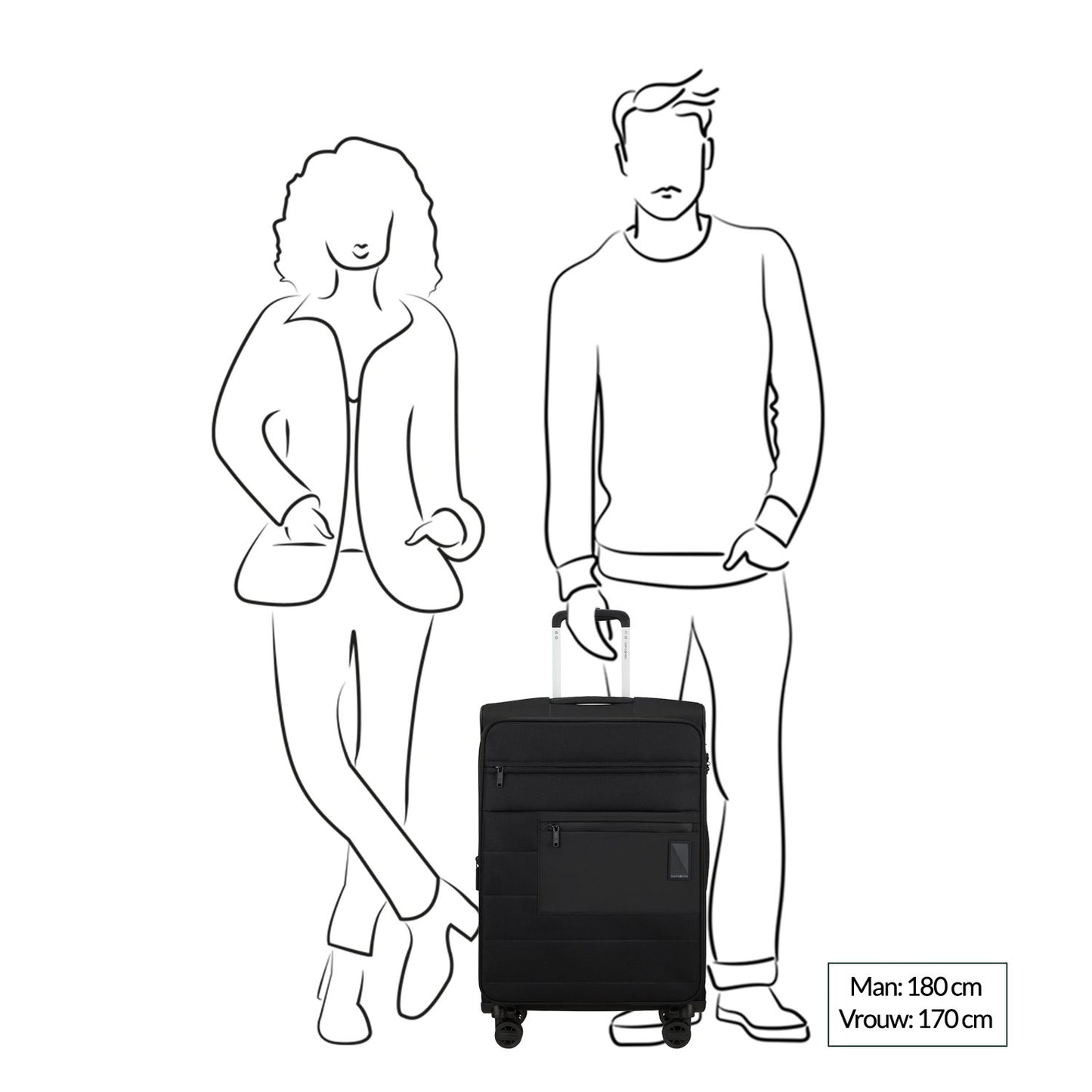 Samsonite Vaycay Spinner 66 EXP black